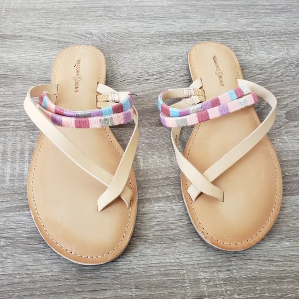 Treasure & Bond strappy thong sandals 7.5